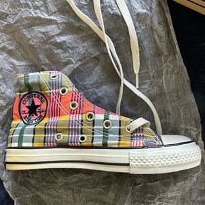 Kids Plaid Converse